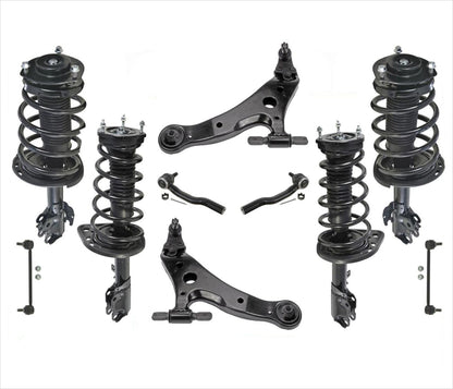 Front & Rear Struts & Control Arms 10PC Kit for Toyota Camry LE XLE 3.5L