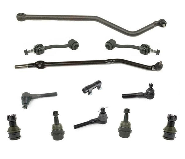 for 93-98 4.0L Grand Cherokee Drag Link Tie Rod Rods Track Bar Steering New 12pc