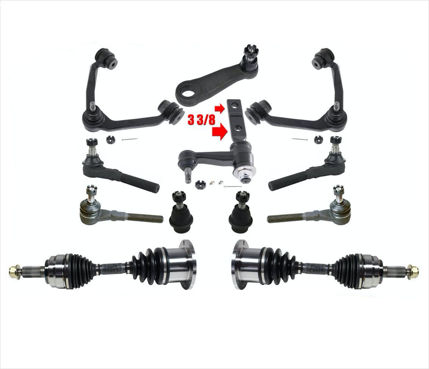 For 97-02 4 Wheel Drive Expedition Control Arms Ball Joints CV Shafts