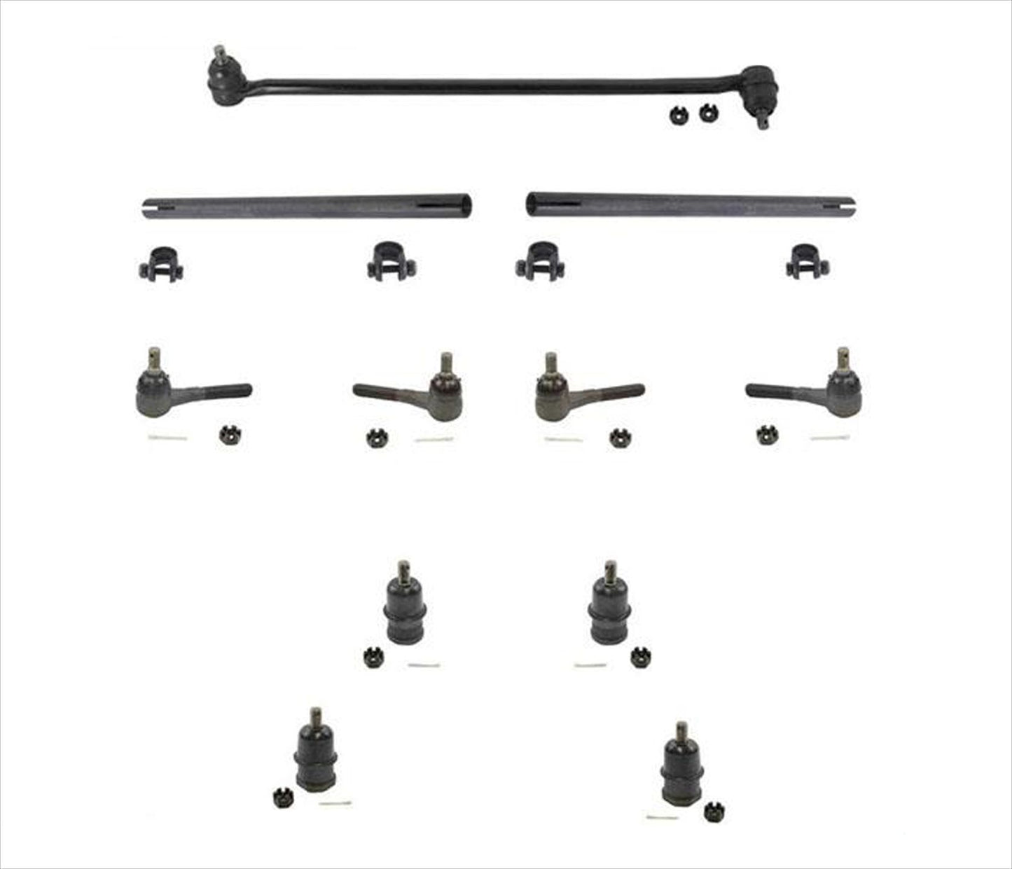 Front Steering Kit 11Pc Kit for 1994-2003 Dodge Ram Van B150 B1500