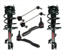 Front Coil Spring Struts + Tie Rods + Links for 07-11 Toyota Camry V6 3.5L