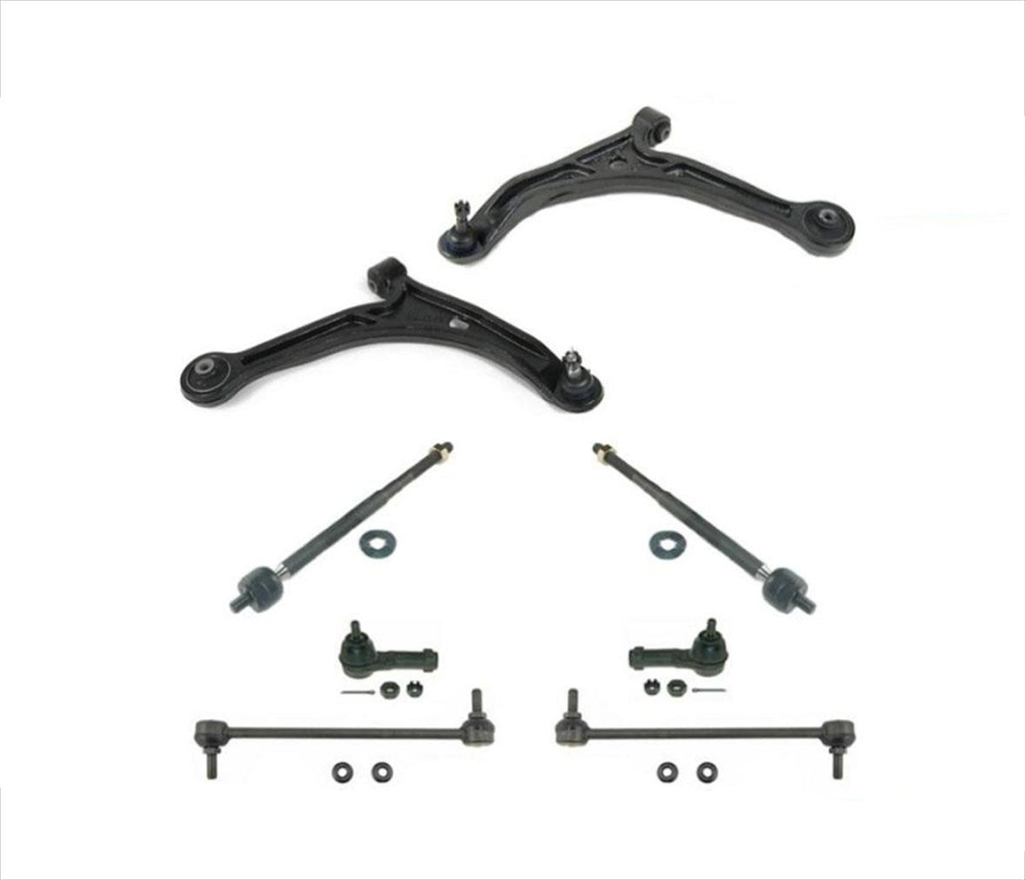 Brazos de control inferiores, rótulas, varillas de amarre, barra estabilizadora, kit de enlaces 02-04 Honda Odyssey