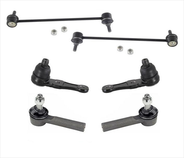 100% New Lower Ball Joints Outer Tie Rods Sway Bar Links for Kia SPECTRA 00-04