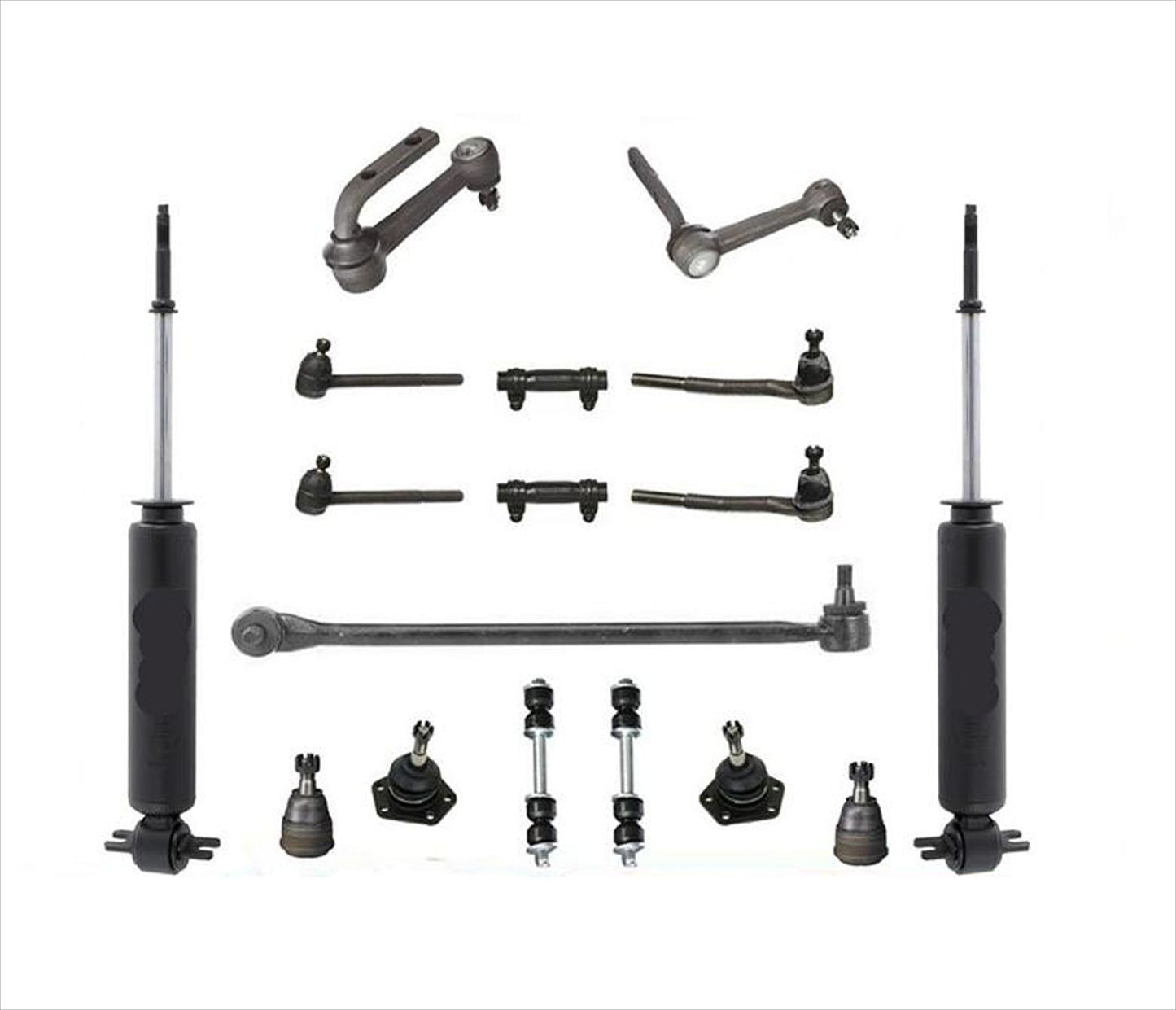 17 Uds. Varillas de amarre, rótulas, eslabones, brazos inactivos para Chevy Astro y GMC Safari 91-05