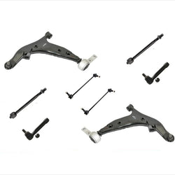 Lower Control Arms Ball Joints Tie Rods Sway Bar Links for 04-09 Nissan Quest
