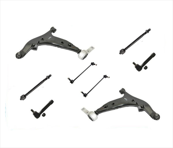 Lower Control Arms Ball Joints Tie Rods Sway Bar Links for 04-09 Nissan Quest