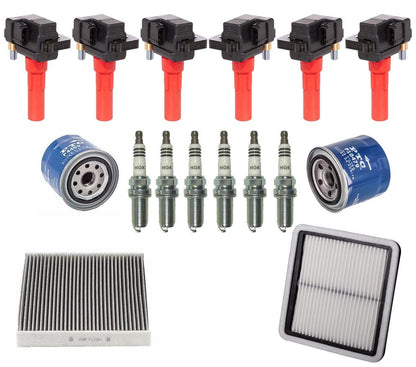 Ignition Coils Iridium Spark Plugs & Filters For Subaru Outback 3.6L 2010-2018