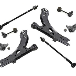 100% New Control Arms Bushings BJ Tie Rods Sway Bar Links for 98-10 Beetle 8pc