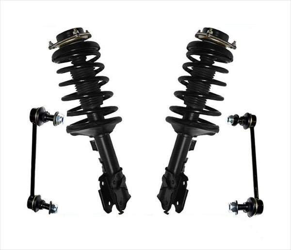 Front Complete Spring Struts + Sway Bar Links for 96-98 Pathfinder & QX4 97-98