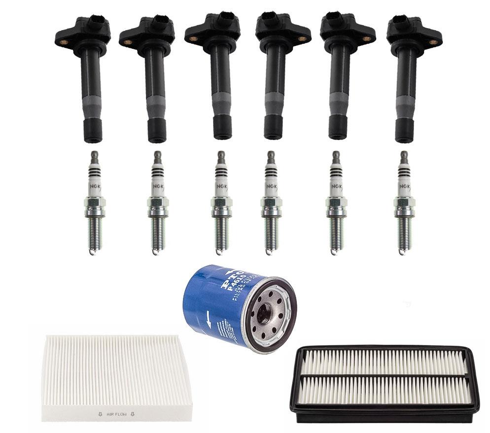 6 Direct Ignition Coils & Spark Plugs Kit for 08-10 Honda Odyssey Touring