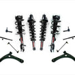 Front & Rear Coil Spr Struts & Control Arms Kit 07-10 For Jeep Compass & Patriot