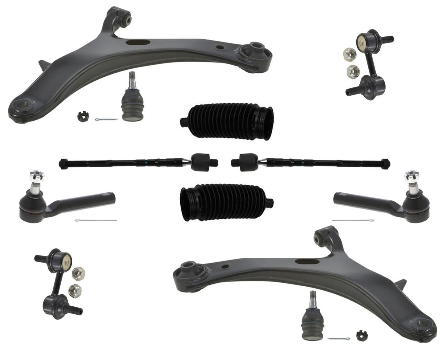 Front Control Arms Tie Rods Links For Subaru Impreza 2.0L 2012-2016 Non Turbo