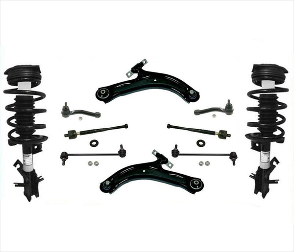 Front Complete Struts & 8PC Chassis Kit for 07-12 Nissan Sentra 2.0L
