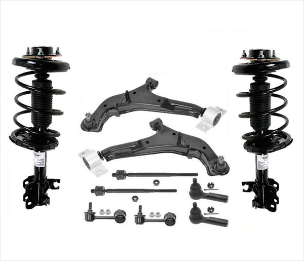 Resortes completos, varillas de amarre, brazos de control inferiores, enlaces para Nissan Maxima 01-03