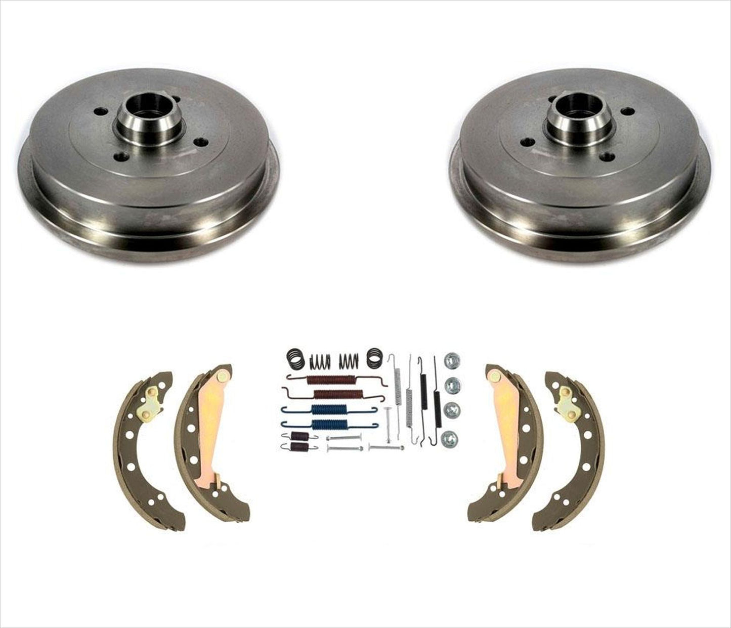 Rear Drums Brake Shoes & Springs Kit 4Pc for Volkswagen Cabrio 95-01 Jetta 89-98