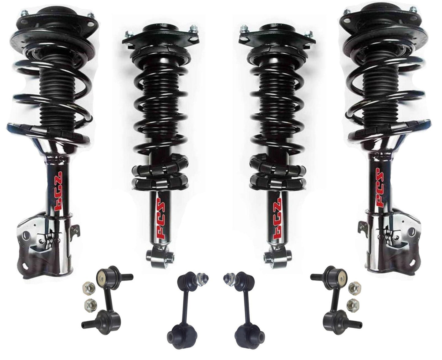 Conjunto completo de puntales delanteros y traseros y enlaces para Subaru WRX 2.5L 2012-2014