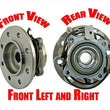 Front Wheel Hub Bearing Fits 98-99 Ram 2500 ABS 4 Wheel Drive Single Rear Wheel