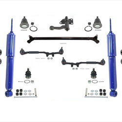 For Nissan Frontier 99-04 2.4L Rear Wheel Drive Shocks Idler Arm Tie Rods 12 Pcs