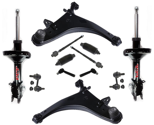 Front Struts Lower Arms Ball Joints Tie Rods & Links for 06-14 Subaru Tribeca