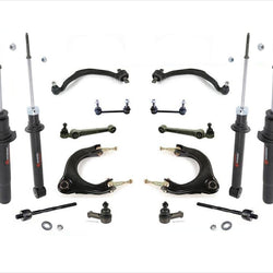 Front & Rear Struts Upper Lower Control Arm Tie Rods & Stabilizer Links