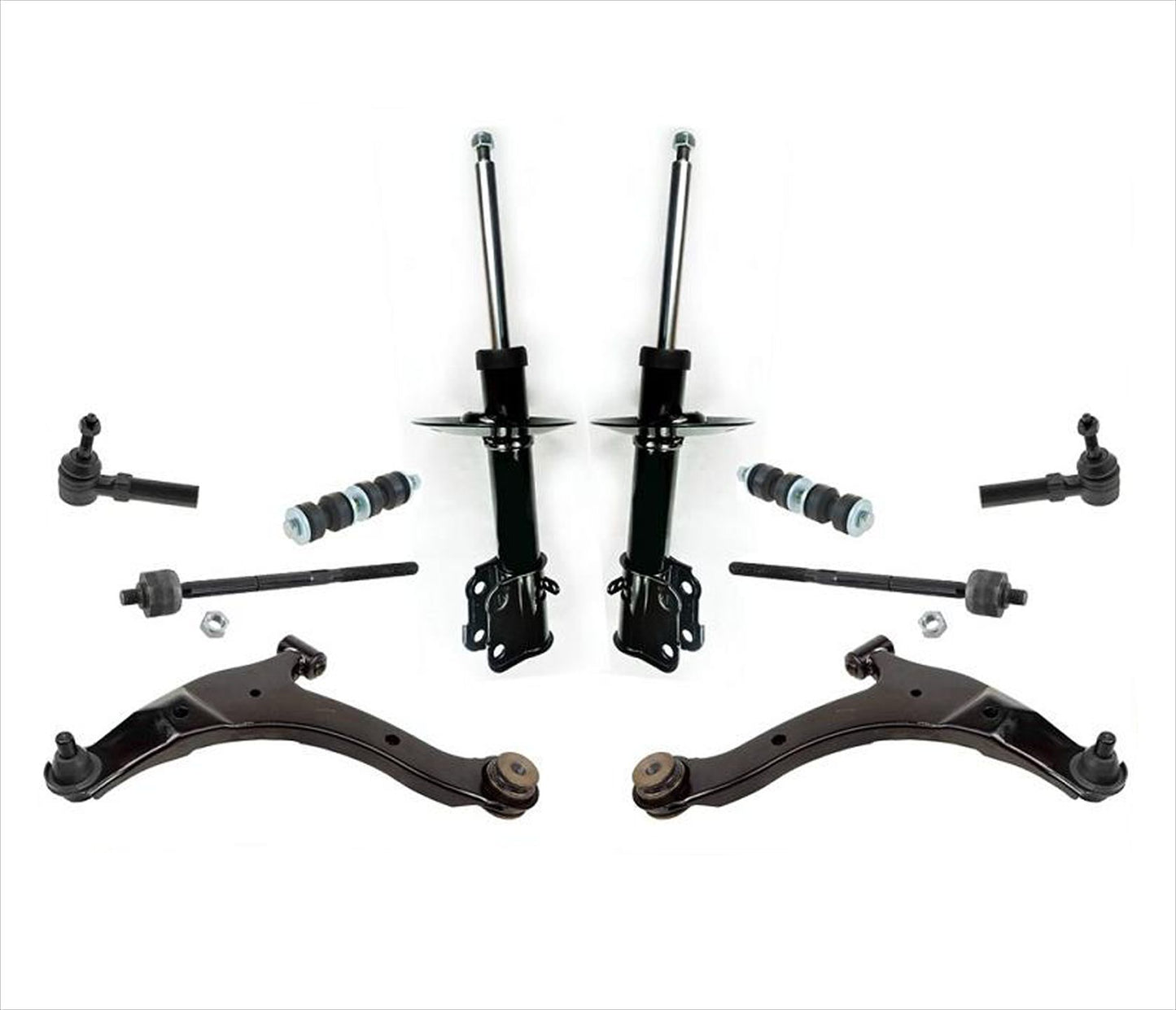 Front Struts Control Arms Tie Rods 10Pc Kit for Chrysler Pt Cruiser 2001-2010