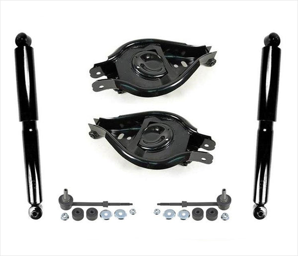 For 02-06 Saturn Vue Rear of SUV Lower Reaward Control Arm Links Shocks 6Pc Kt