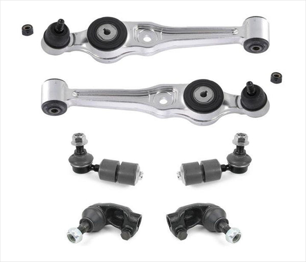 Lower Control Arm W Bushing Ball Joint Tie Rod Sway Bar for 99-02 SAAB 9-3 6pc