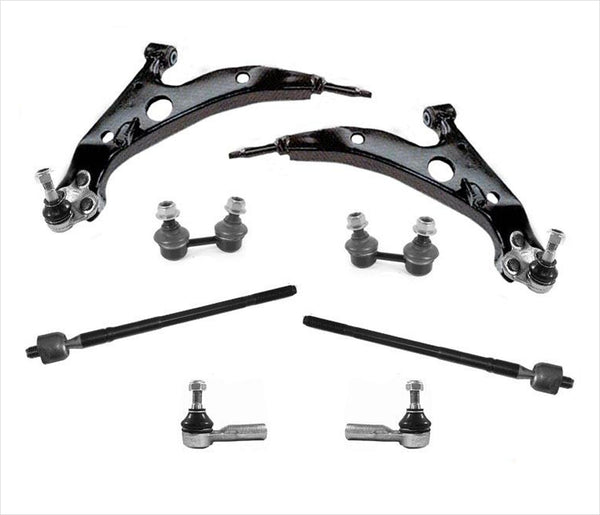 100% New Control Arms Bushings & Sway Bar 96-00 4 Door for Toyota Rav4 8Pc Kit