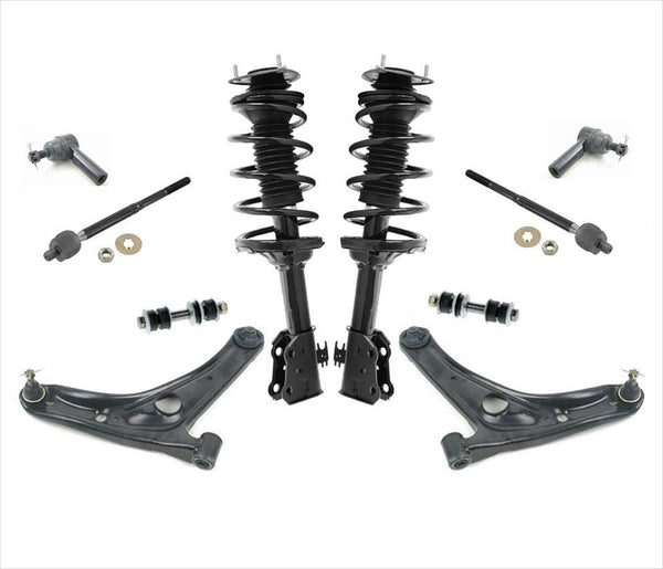 Spring Struts & Chassis 10pcs Fits Toyota Echo 00 to 04/2003 w/ Manual Steering