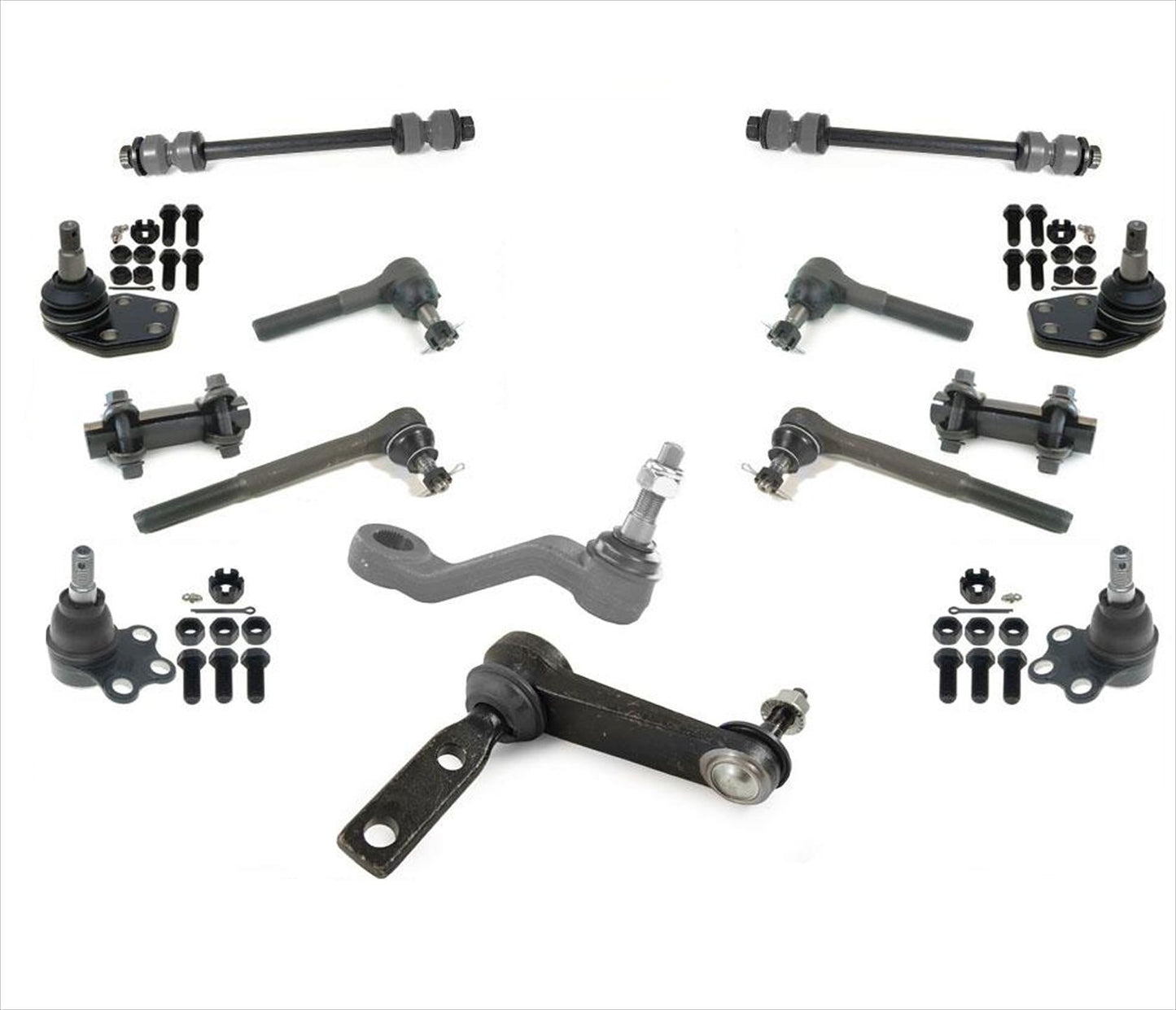 Para 00-01 Dodge Ram Pick Up 1500 Brazo tensor de tracción trasera Bola de brazo Pitman 14p