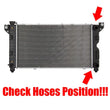 Radiator for Chrysler Town & Country V6 1996-2000 with Hoses on the Same Side