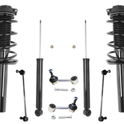 Front Complete Struts Rear Shocks Sway Bar Links For 09-14 Volkswagen Tiguan 2.0