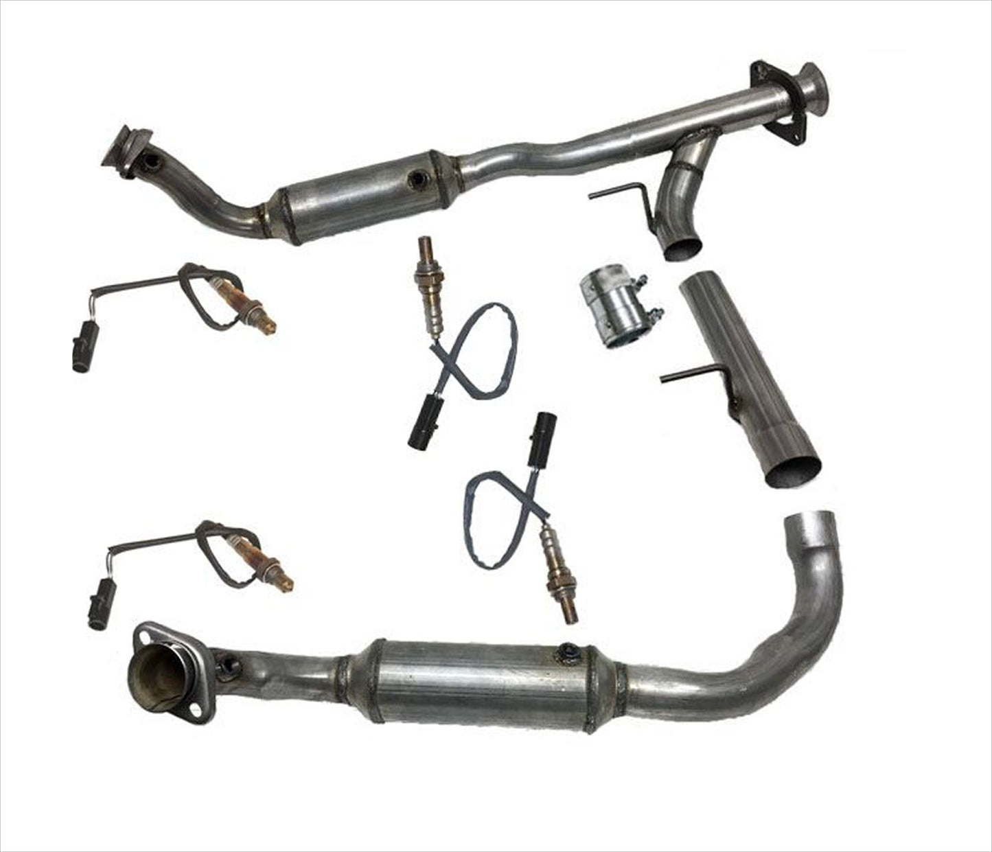 Engine Y Pipe Catalytic Converters & O2 Sensors for Ford Expedition 5.4L 05-06