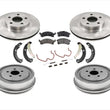 03-05 Cavalier Frt Disc Brake Rotors Pads Brake Drums & Shoes Brake Springs 7pc