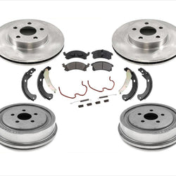 03-05 Cavalier Frt Disc Brake Rotors Pads Brake Drums & Shoes Brake Springs 7pc