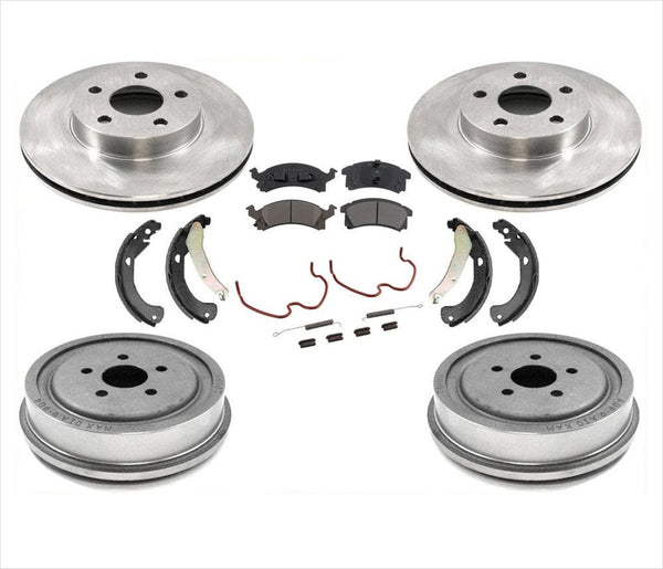 03-05 Cavalier Frt Disc Brake Rotors Pads Brake Drums & Shoes Brake Springs 7pc