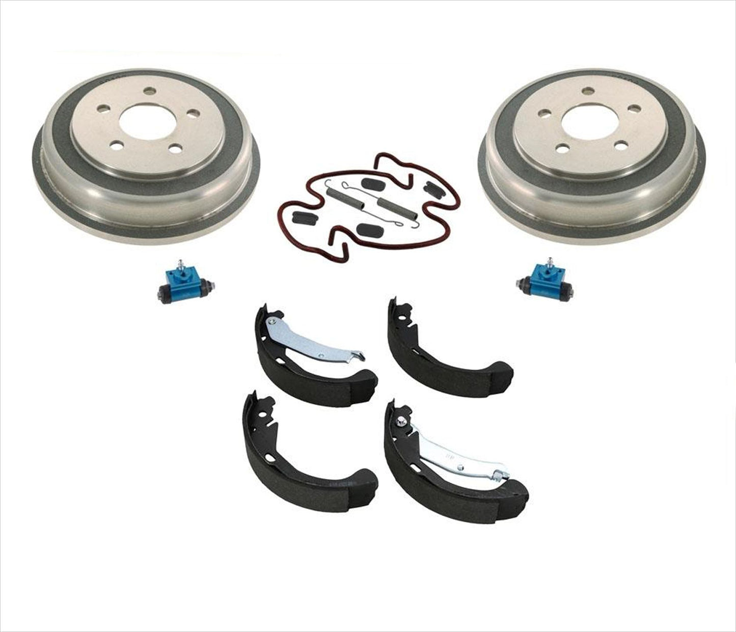 Fits 03-05 Chevrolet Cavalier Rear Brake Drums & Shoes & Brake Springs Wheel Cy
