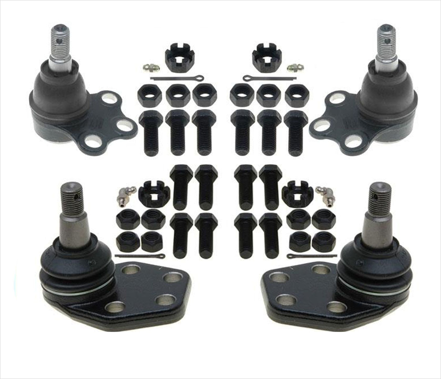 4 Suspension Ball Joint Ft Upp Lower fits 00-01 Dodge Ram 1500 2 Wheel Drive