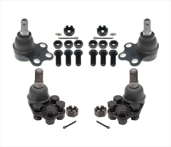 4 100% New Front Upper Lower Joints For 00-02 Ram 2500 Pick Up Rear Wheel Drive