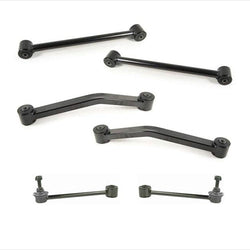 Fits 07-17 Wrangler (4) Rear of SUV Upp Low Control Arm With Bushings Rr Links