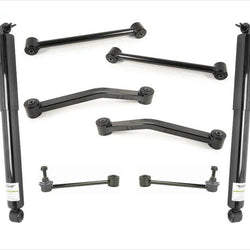 New Rear Control Arms Bushings Sway Bar Links Shocks Fits Jeep 07-17 Wrangler