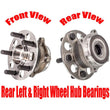 Rodamientos de cubo de rueda trasera izquierda y derecha para Honda Pilot 2016-2022 con tracción total