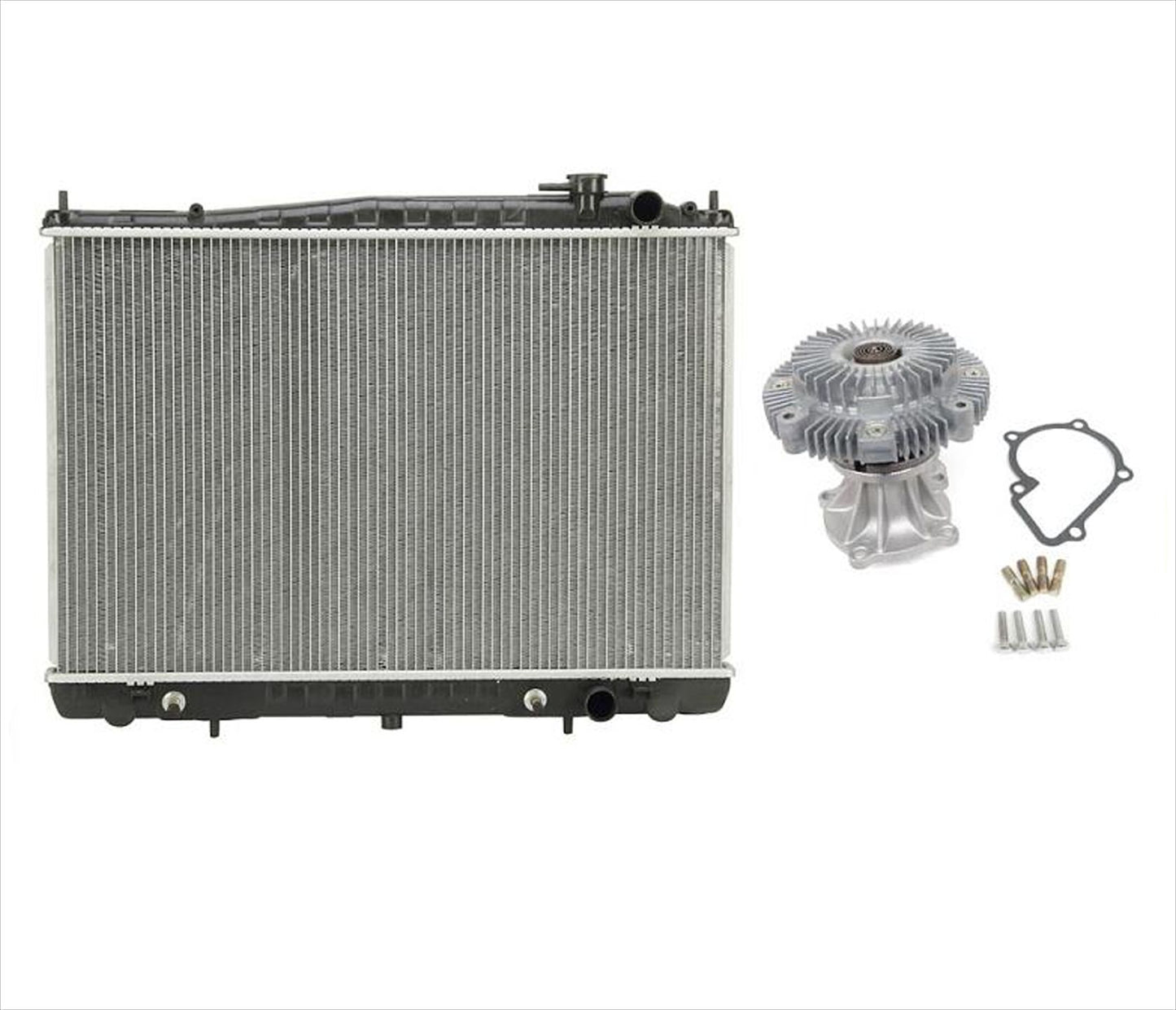 Fan Clutch and Water Pump & Radiator for Nissan Frontier 2.4L 1998-2004