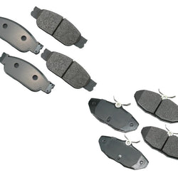 Front & Rear Ceramic Brake Pads Fits 2000-2006 Lincoln LS Jaguar Type S 3.0L