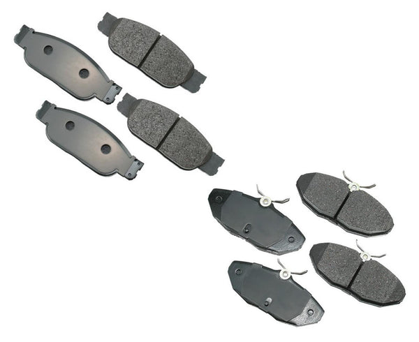 Front & Rear Ceramic Brake Pads Fits 2000-2006 Lincoln LS Jaguar Type S 3.0L