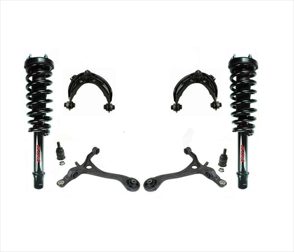 Front Complete Struts w/ Upper & Lower Arms + Ball Joints For 2004-2006 Acura TL