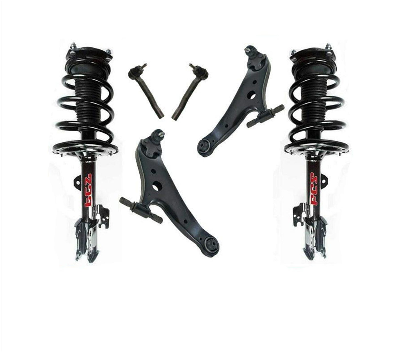 Front Complete Struts Lower Control Arms & Tie Rods For Toyota Venza 2009-2016