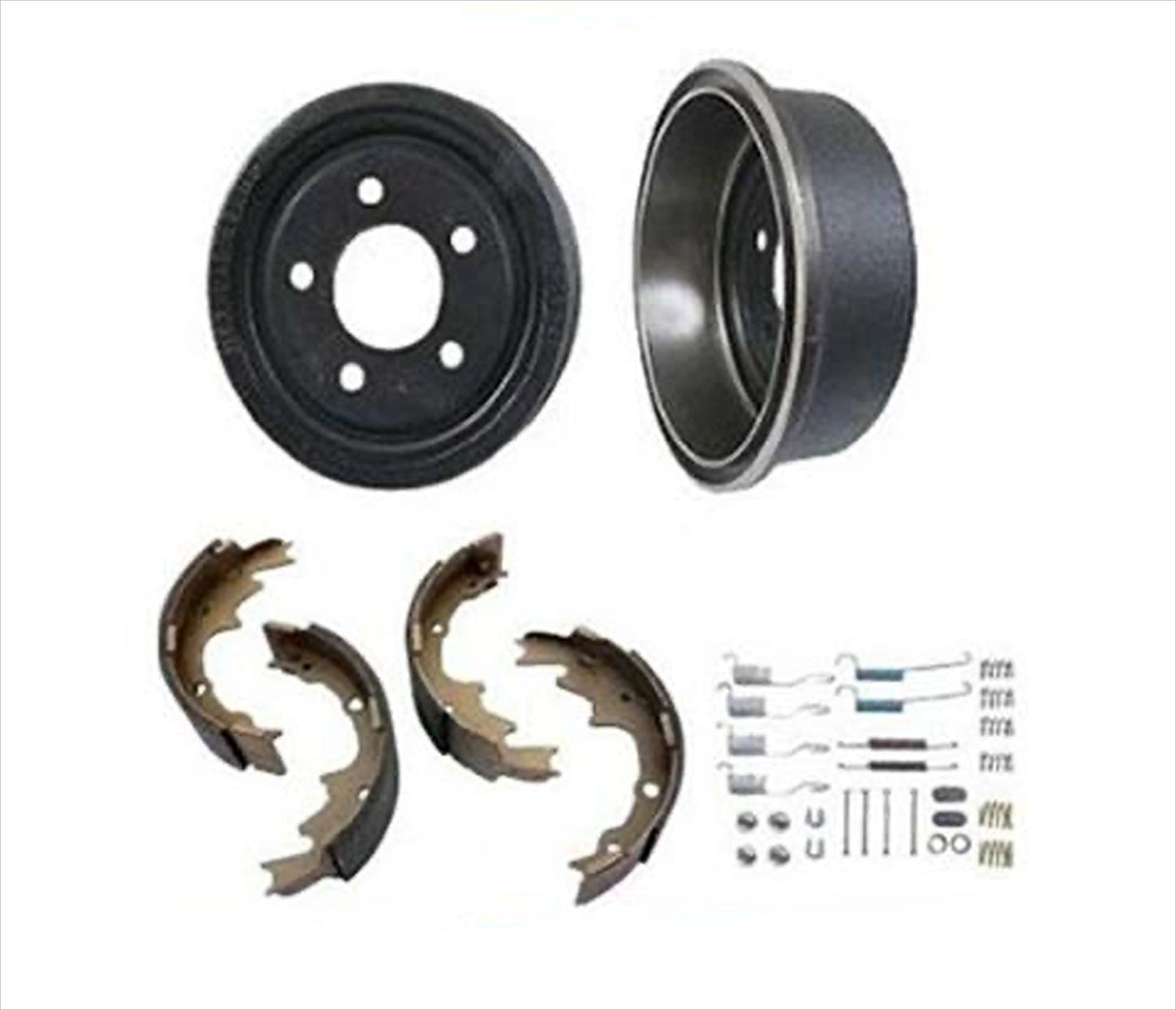 (2) 9 Inch Rear Brake Drums & Rear Shoes Fits 1990-2001 Jeep Cherokee