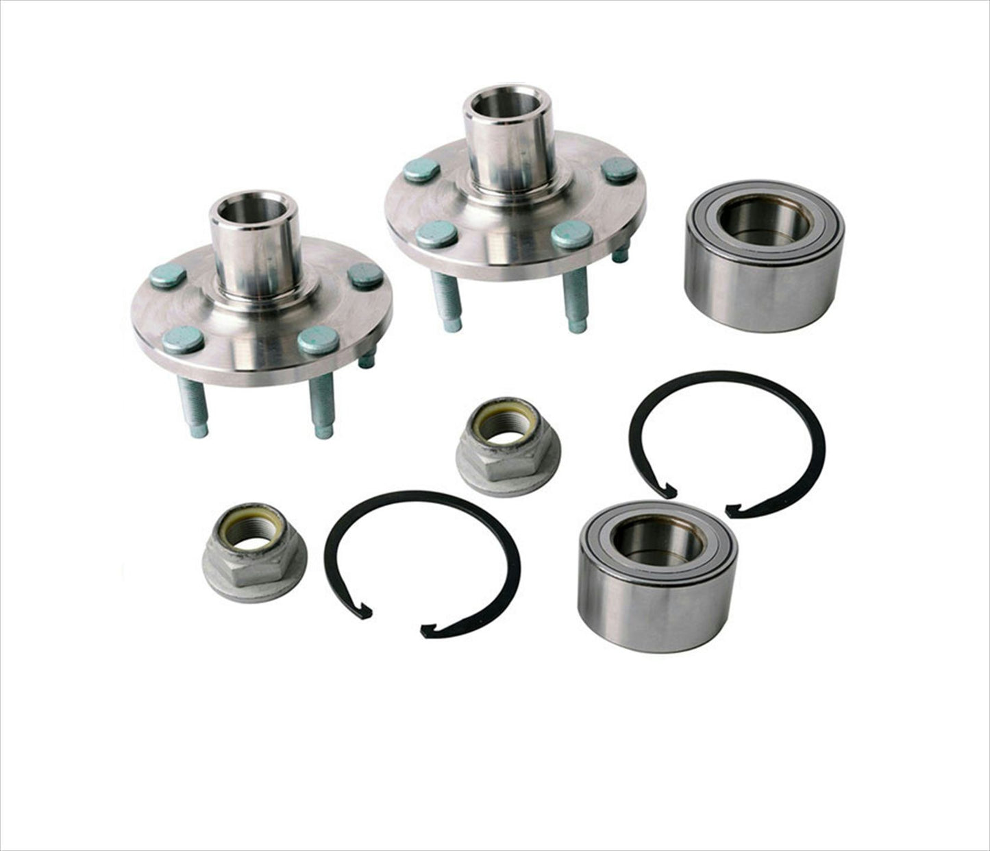 Two (2) Front Wheel Hub & Bearing Kits for 07-10 Ford Edge & Lincoln MKX