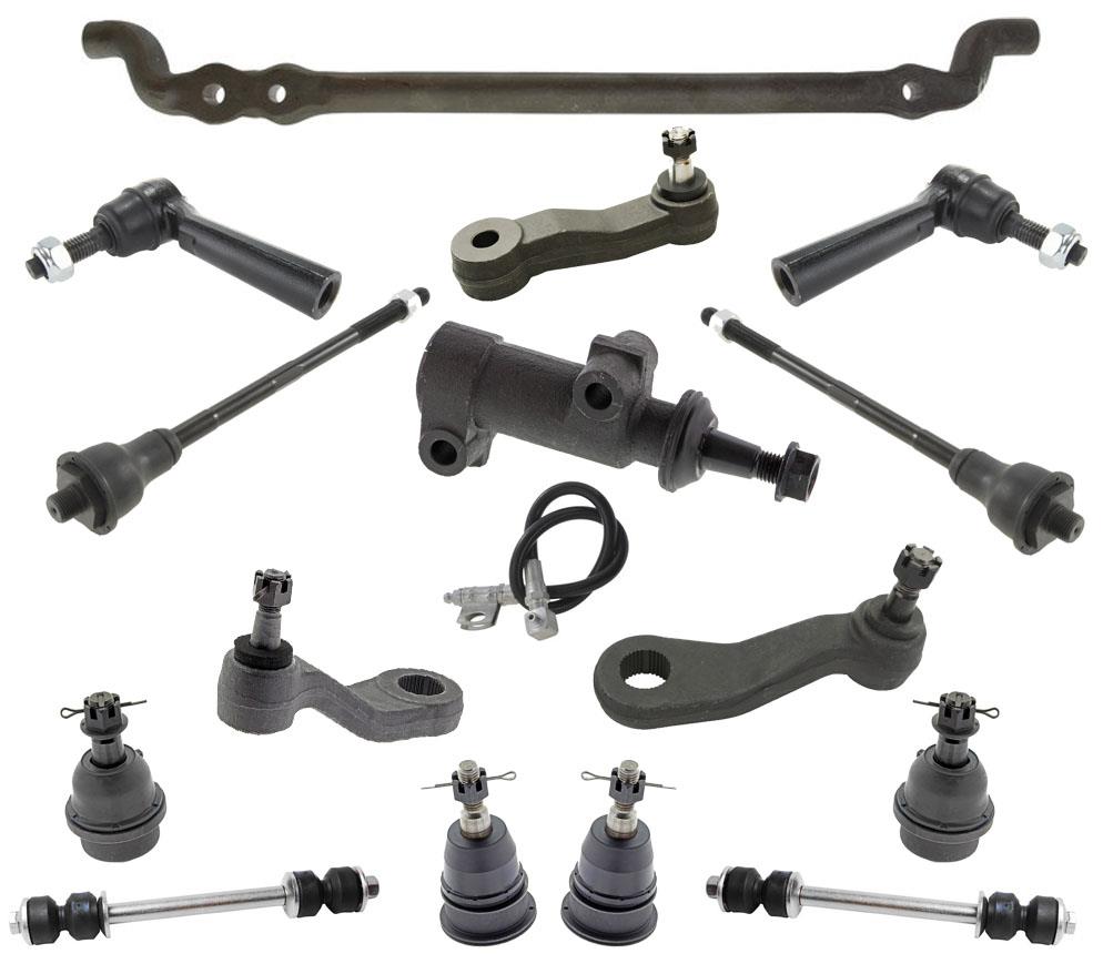 Varillas de amarre de enlace central para Chevrolet Silverado 2500HD 2001-2010 con tracción en las 4 ruedas, 15 piezas